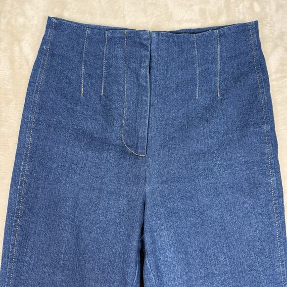 Jason Wu Jeans Blue Denim Flare High Rise Medium Wash Women's Size 2 Stretch - Picture 3 of 10